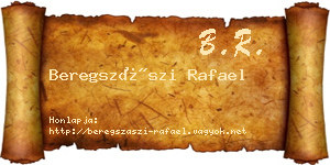 Beregszászi Rafael névjegykártya
